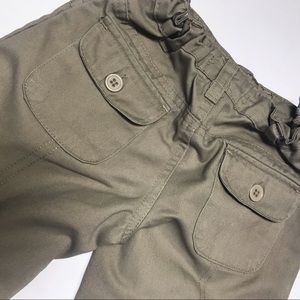 Girls khakis cuffed uniform pants